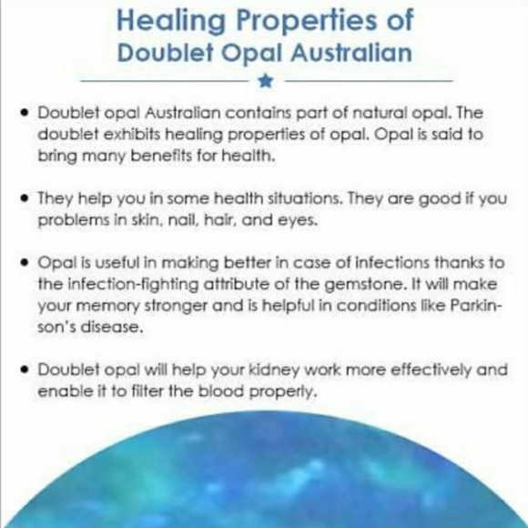 Sterling Shield Australian blue opal ring size 7 - Picture 5 of 5